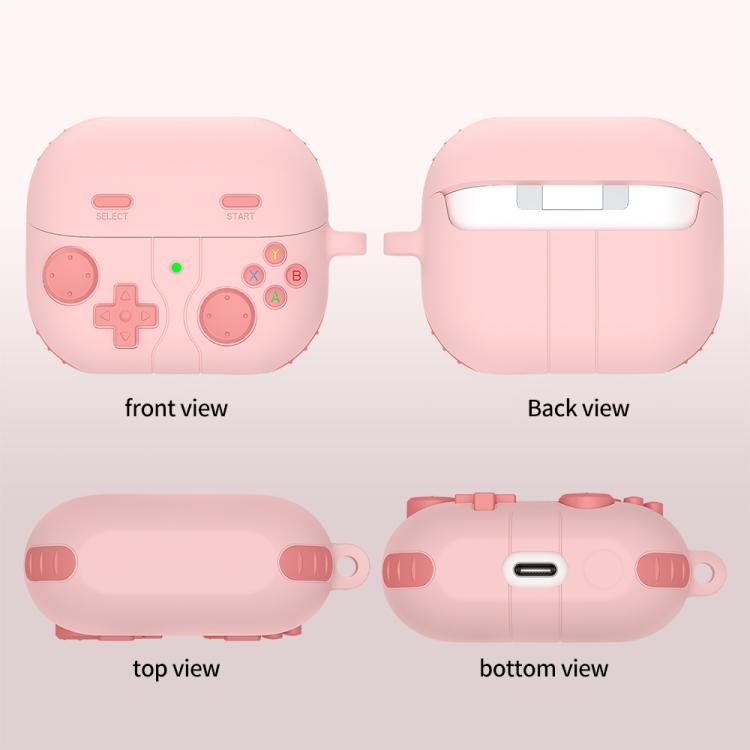 Silikonfodral i retrospel-stil för Samsung Galaxy Buds3 FE - Rosa
