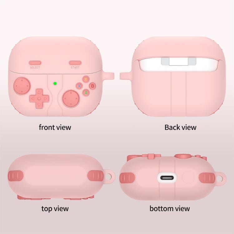 Silikonfodral i retrospel-stil för Samsung Galaxy Buds3/Buds3 Pro - Rosa