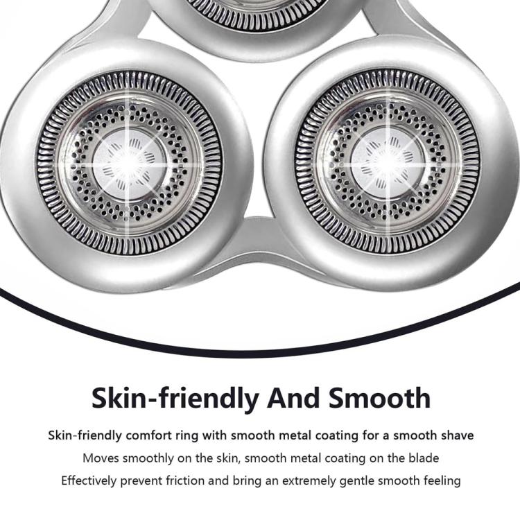 Rakhuvud för Philips SH98/SP9860/SP9863/SP9880/9000 - Silver / ersättningsrakhuvud