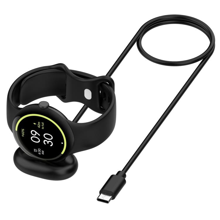 Magnetisk USB-C laddkabel för Google Pixel Watch 4 - Svart / magnetisk laddare