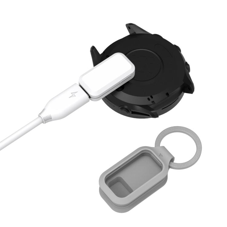 USB-C-ladderadapter til Garmin Fenix 5/6/7/8 – Hvit / laderadapter til Garmin-smartklokke