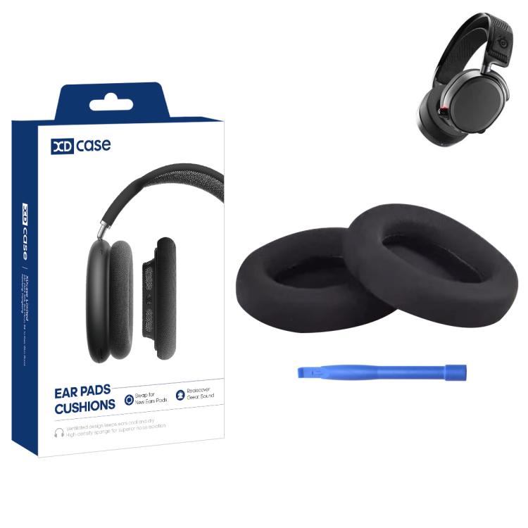 Öronkuddar i meshtyg för SteelSeries Arctis 1/3/5/7/9/Pro - Svart rutmönster