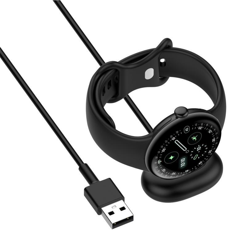 Laddkabel USB 1m för Google Pixel Watch 4 - Svart / Magnetisk laddare