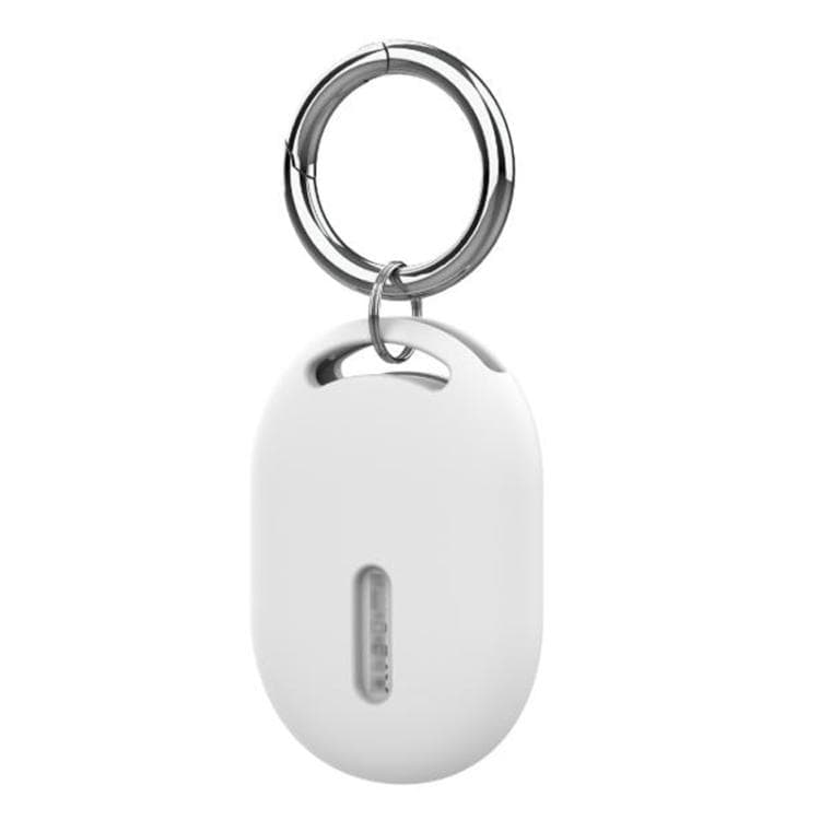 Silikonfodral med nyckelring för Xiaomi Tag Tracker - Vit / Skyddande trackerfodral