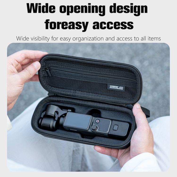 Förvaringsfodral för DJI Osmo Pocket 4 - Svart / Kameraväska med meshficka