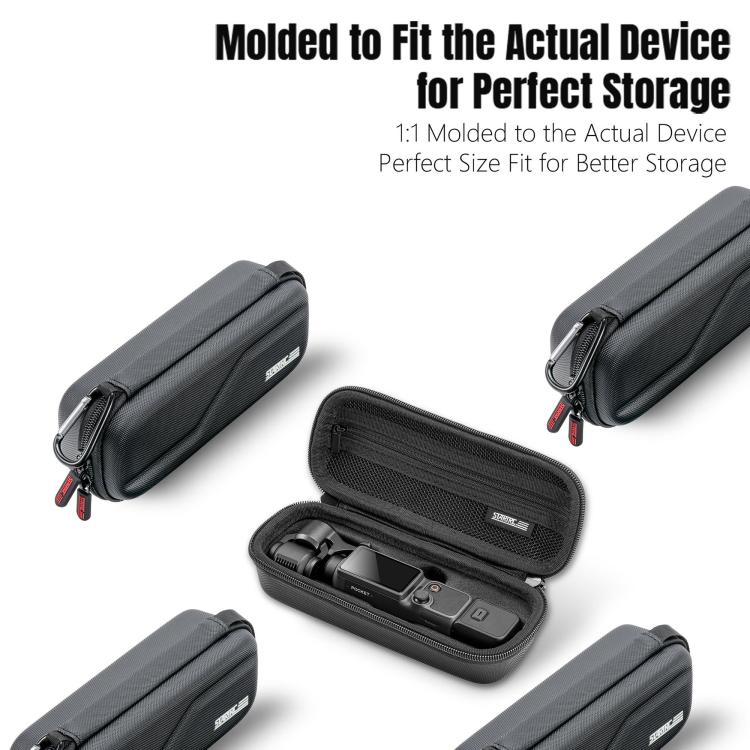 Förvaringsfodral för DJI Osmo Pocket 4 - Svart / Kameraväska med meshficka
