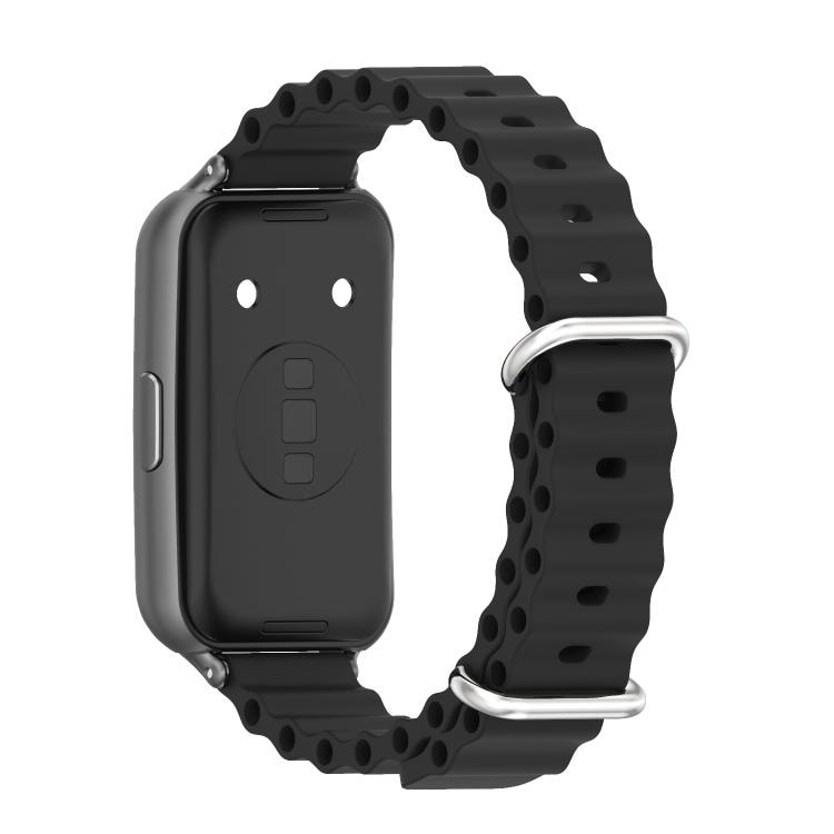 Silikonarmbånd til Huawei Band 11/11 Pro – Svart / Mykt armbånd i silikon