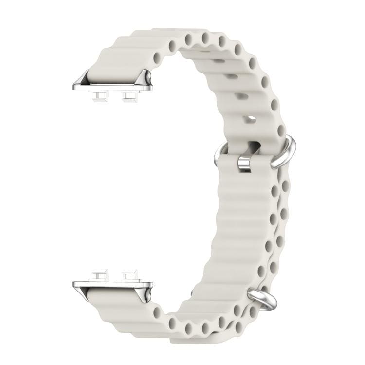 Silikonarmbånd til Huawei Band 11/11 Pro – Grå/sølv / Mykt armbånd i silikon