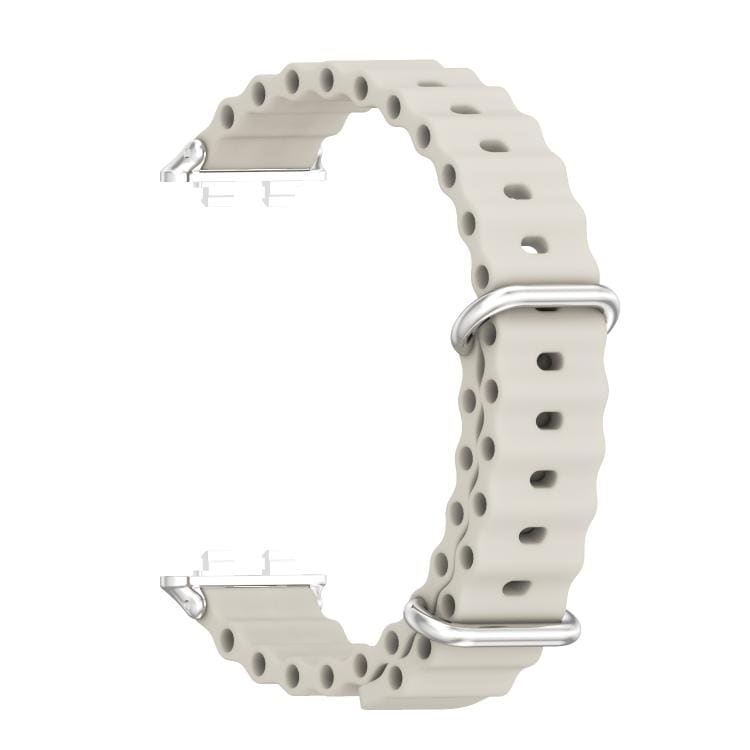 Silikonarmbånd til Huawei Band 11/11 Pro – Grå/sølv / Mykt armbånd i silikon