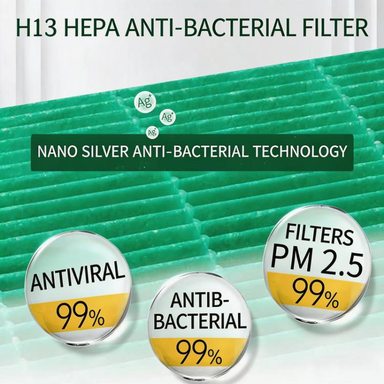 2-i-1 HEPA- og kulfilter FY1119/30 til Philips DE5205 / Erstatningsfilter til Philips affugter