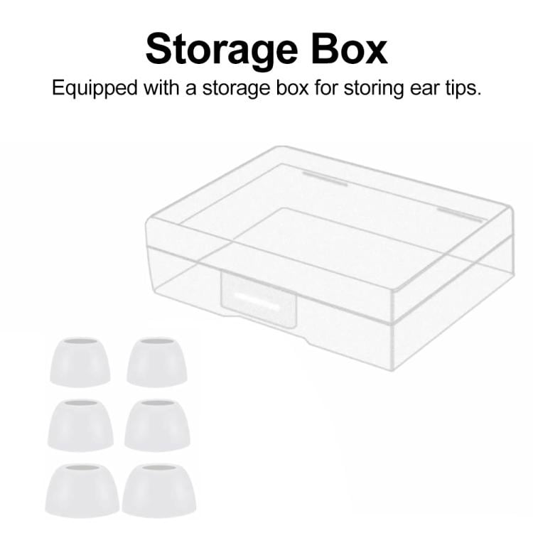 Öronproppar i silikon för Galaxy Buds Pro/R190 3 par S/M/L - Vit
