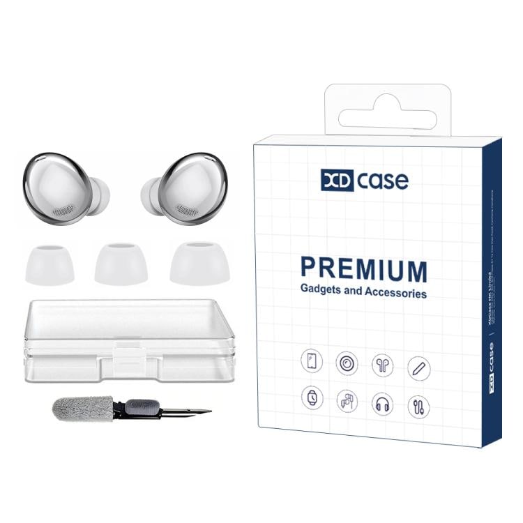 Öronproppar i silikon för Galaxy Buds Pro/R190 3 par S/M/L - Vit