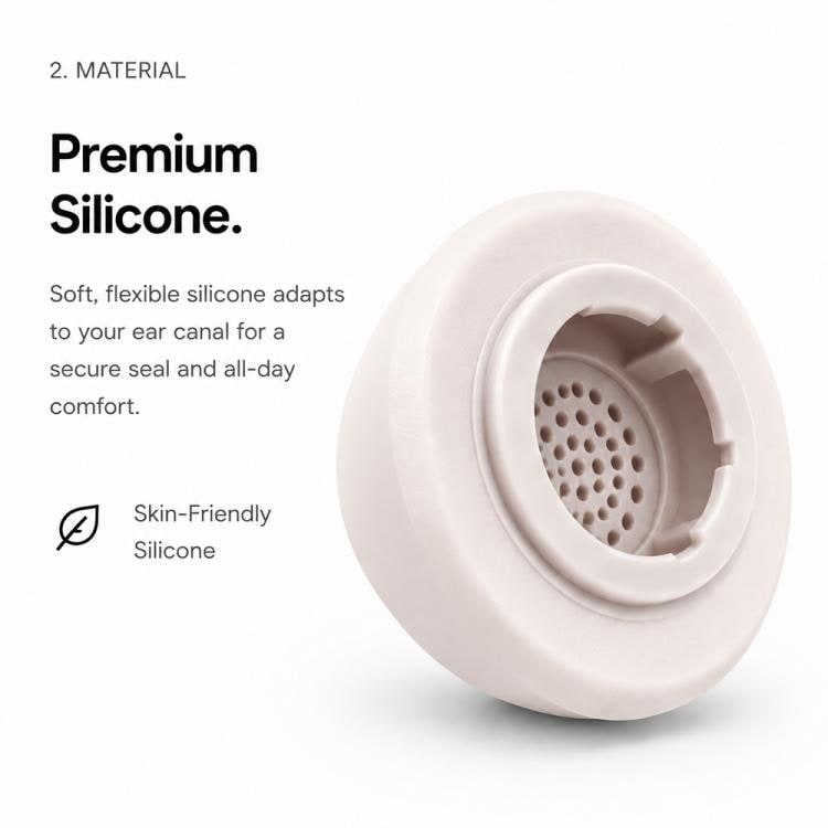 Öronproppar i silikon för Galaxy Buds3 Pro/Buds4 Pro 3 par S/M/L - Rosa / ersättningsproppar