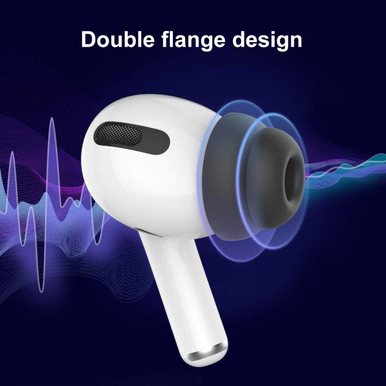 Bullerdämpande öronproppar för AirPods Pro 1/2 3 par S/M/L - Svart / ersättningsproppar