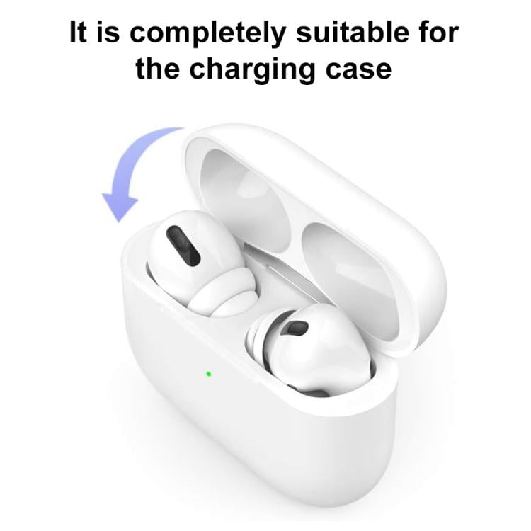 Bullerdämpande öronproppar för AirPods Pro 1/2 3 par S/M/L - Vit / ersättningsproppar
