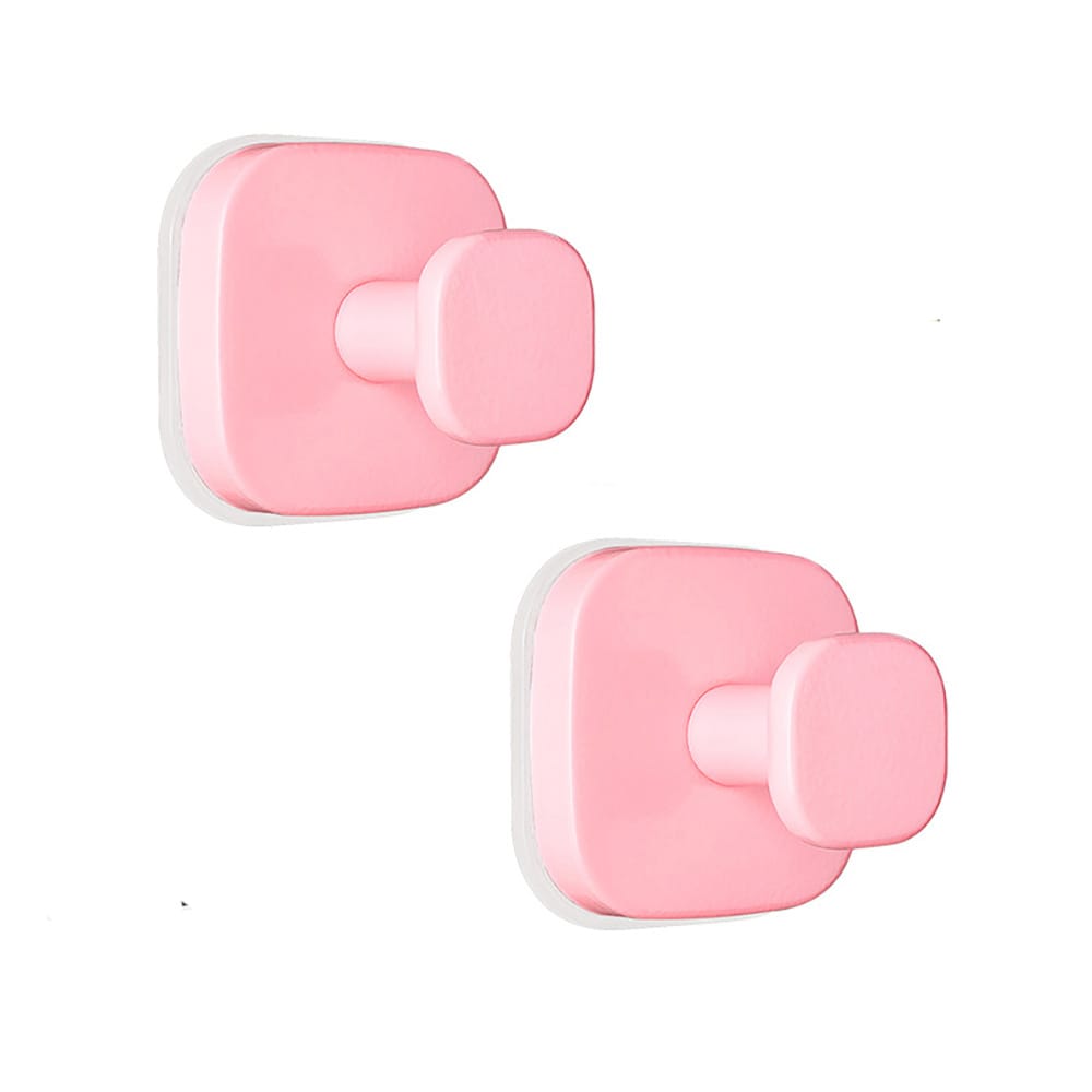 Väggkrok med sugpropp - Rosa / sugproppskrok för badrum / vakuumkrok utan borrning