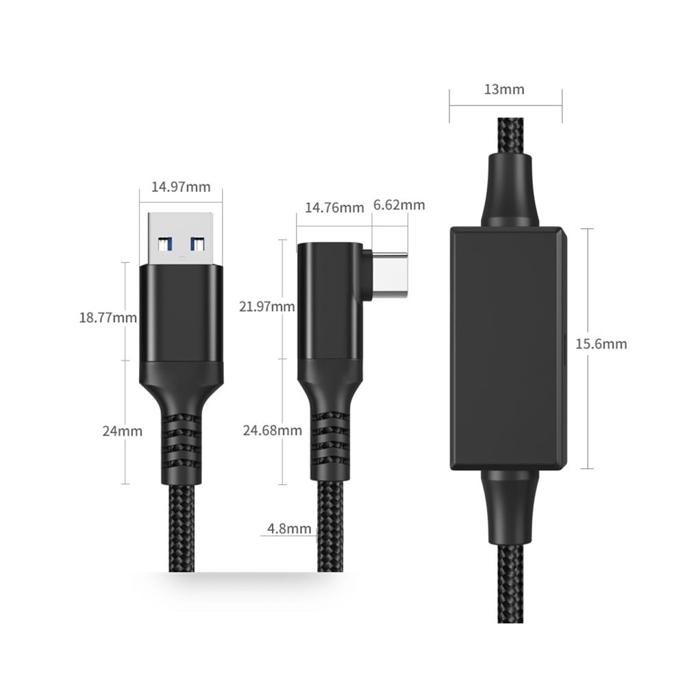 Linkkabel USB-C till VR Quest 3 / Pico 4 / USB-C-linkkabel för VR-headset