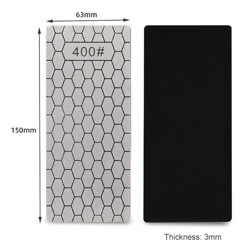 Diamantslibestål 400# / diamantslibesten 150 x 63 mm / slibesten med diamantoverflade