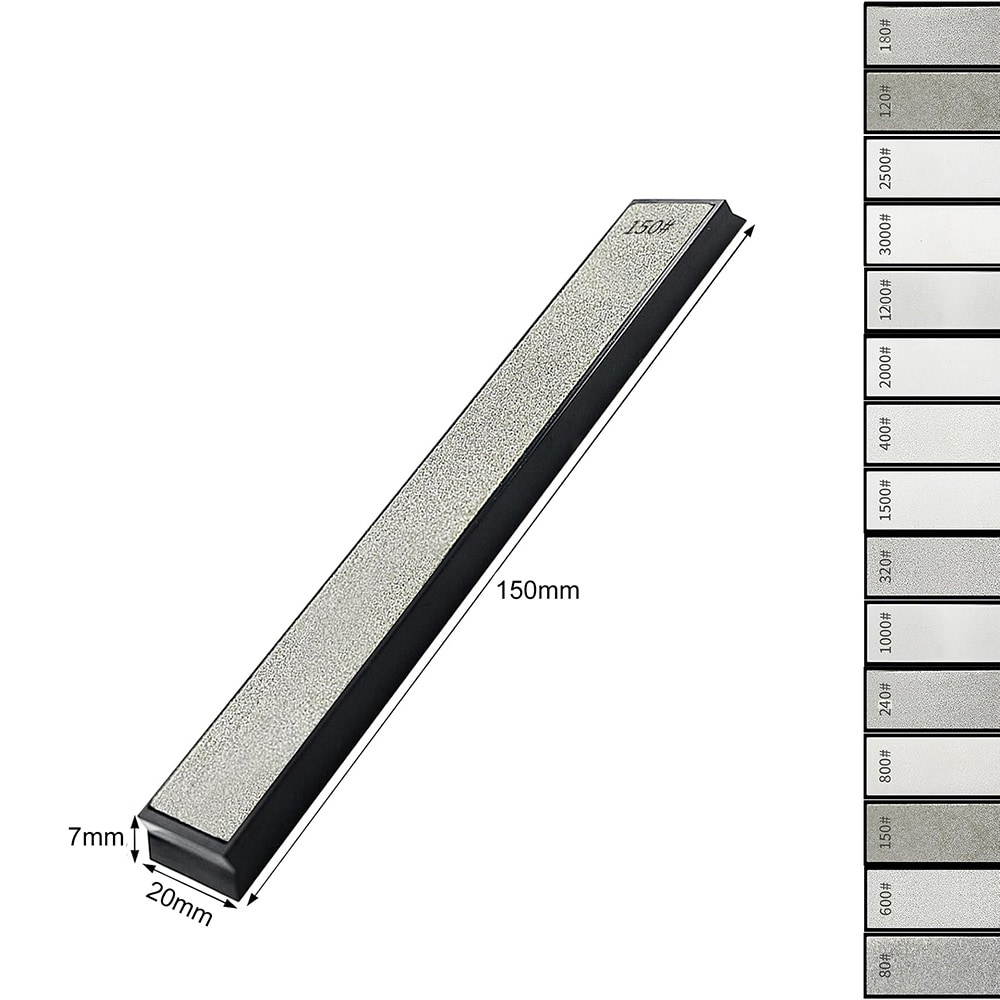 Sæt med diamantfilsten fra 80 til 3000 grit / diamantfilstensæt med 15 dele