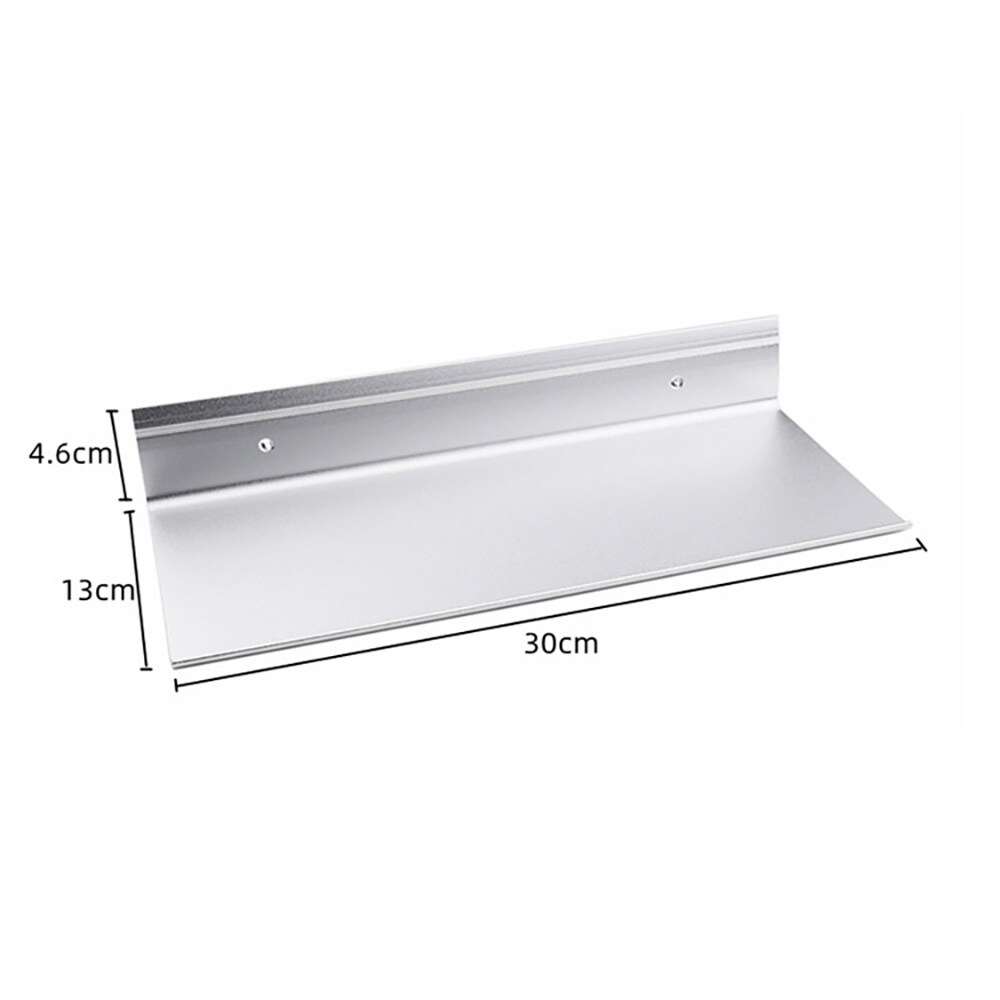 Badrumshylla i aluminiumlegering 30 x 13 cm / vägghylla för badrum / förvaringshylla
