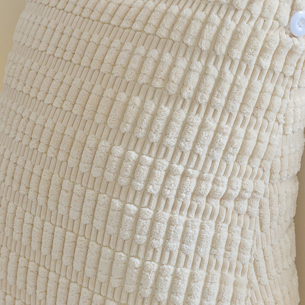 Ryggkudde med armstöd 80 x 58 x 42 cm / sängkudde för sittande / beige kudde