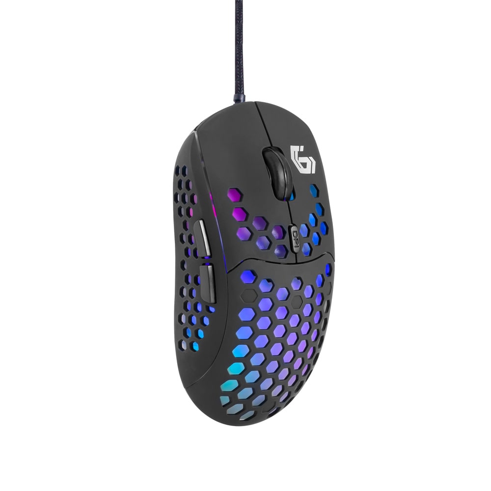 Gamingmus med RGB och 6 knappar / USB-gamingmus med RGB-belysning