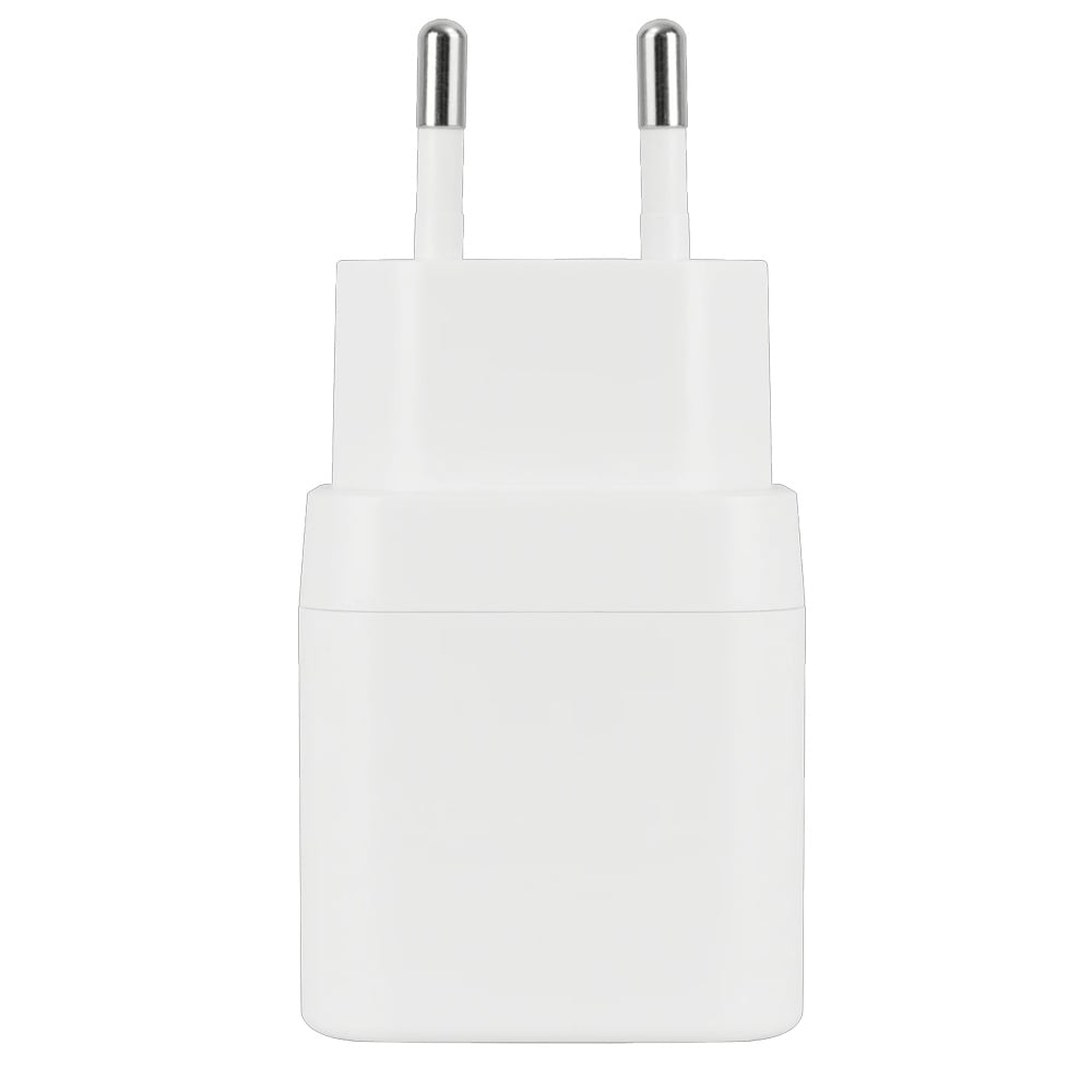 Deltaco USB-C-laddare 1xUSB-C PD 20W - Vit / USB-C-väggladdare med Power Delivery