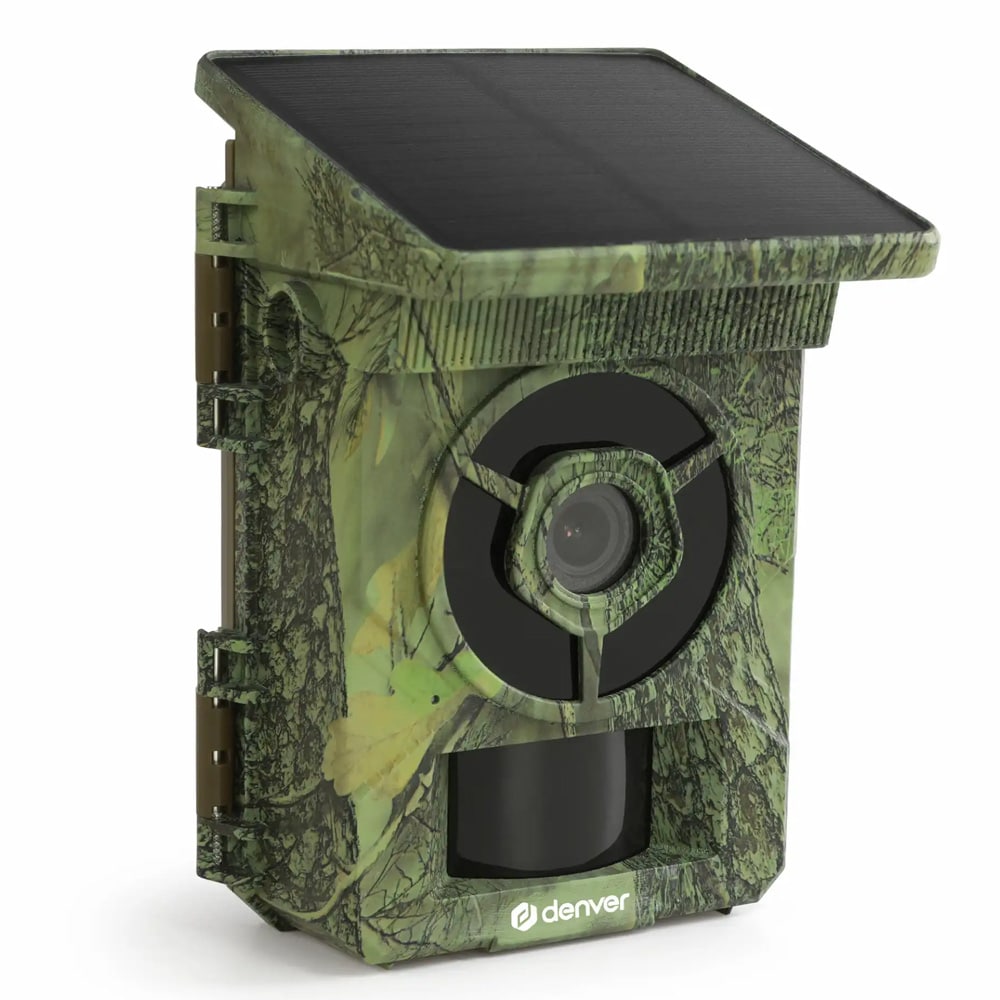 Denver WSW-8120 åtelkamera med solpanel, 4K och WiFi / Viltkamera med solpanel