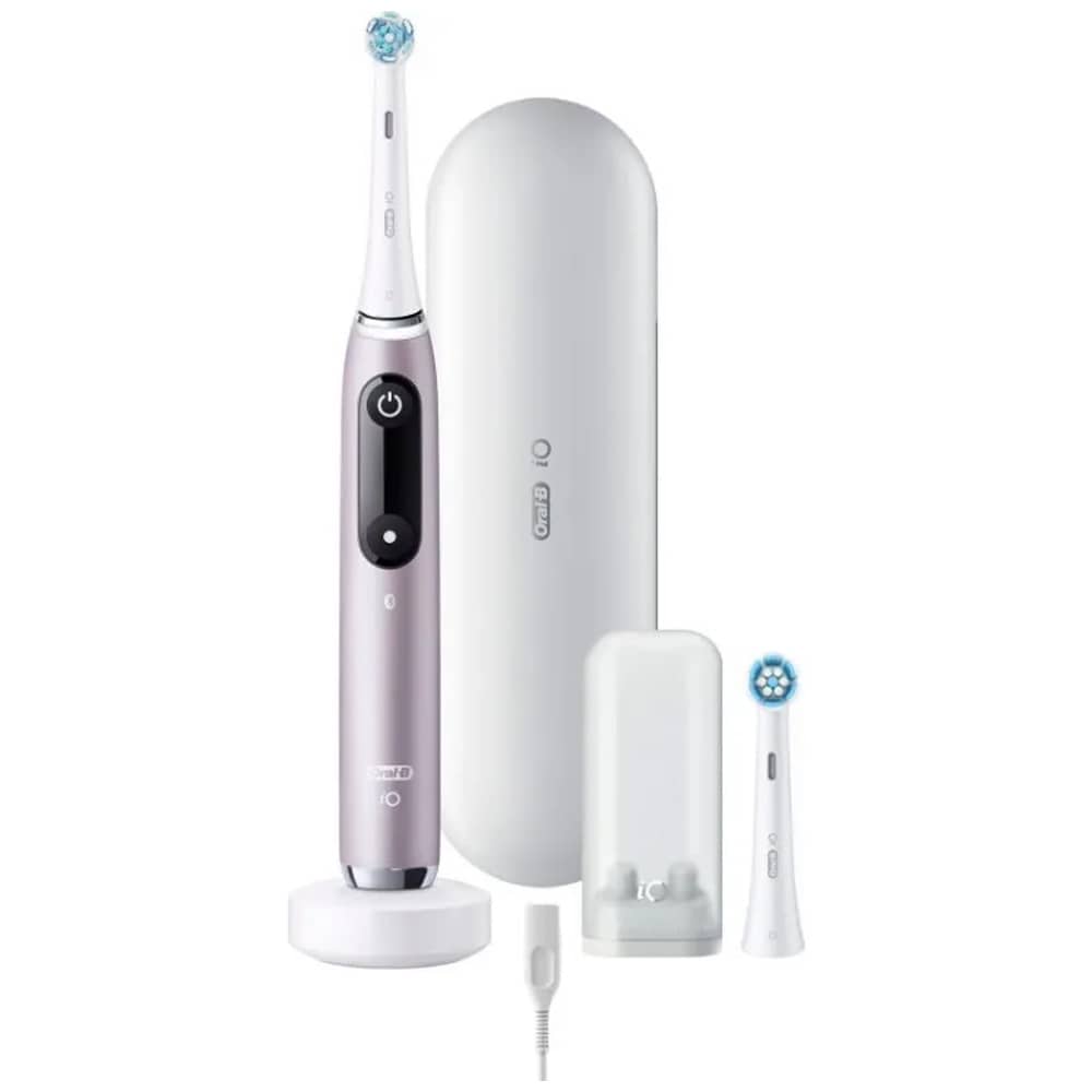 Oral-B iO9 Series 9 Rose Quartz eltandborste / elektrisk tandborste med trycksensor och 7 borstlägen
