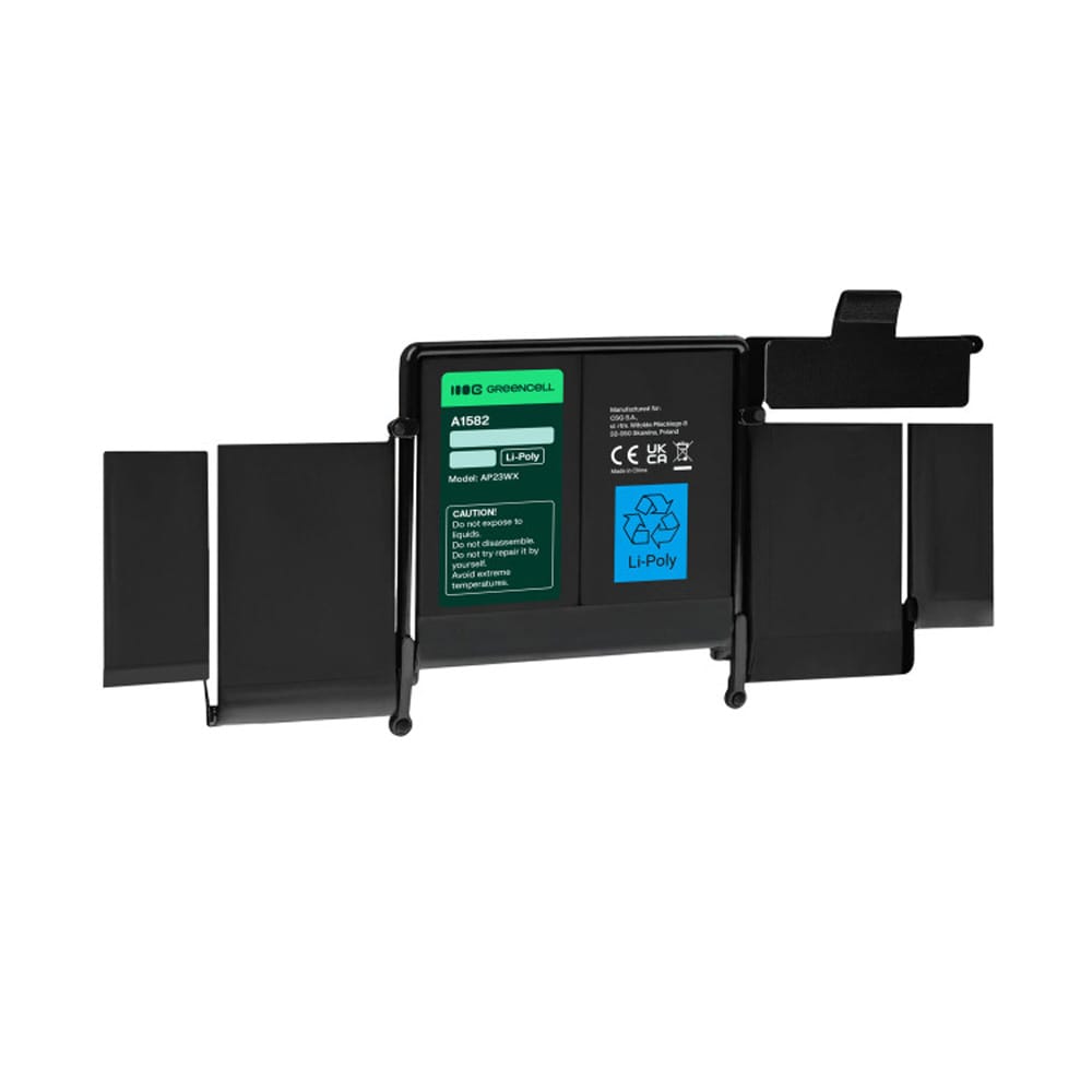 Green Cell A1582 batteri till Apple MacBook Pro 33 cm A1502 (Early 2015) / ersättningsbatteri