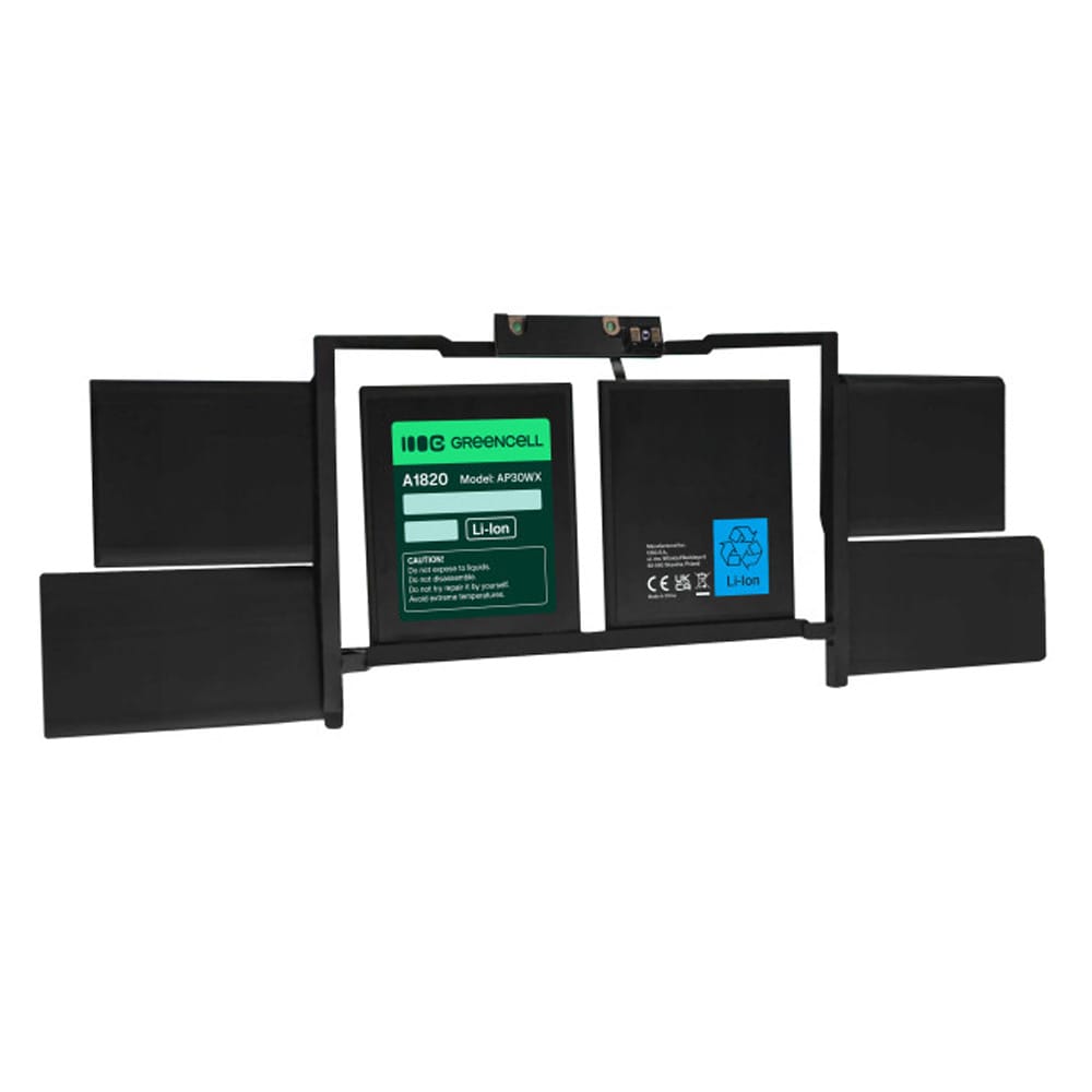 Green Cell A1820 batteri till Apple MacBook Pro 38 cm A1707 (2016, 2017) / ersättningsbatteri