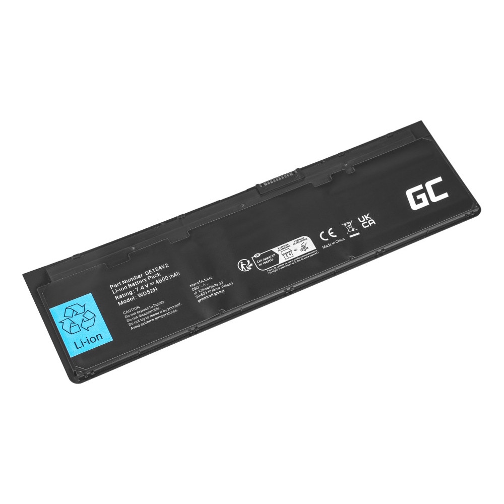 Green Cell Laptopbatteri WD52H VFV59 till Dell Latitude E7240 E7250 / ersättningsbatteri