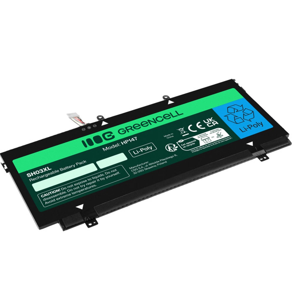Green Cell Laptopbatteri SH03XL till HP Spectre x360 13-AC 13-W / ersättningsbatteri