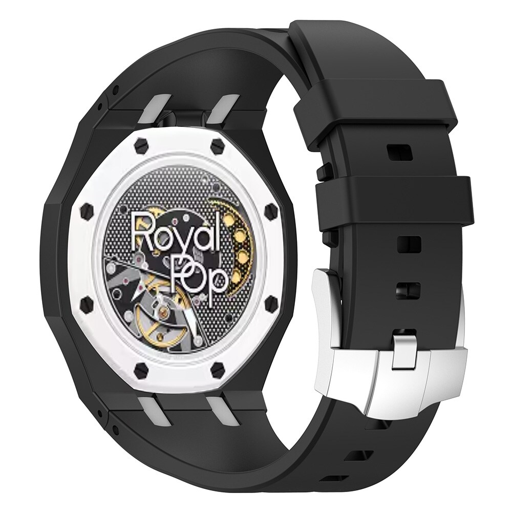 Silikonarmband och skyddskal till AP x Swatch Royal Pop Ocho Negro
