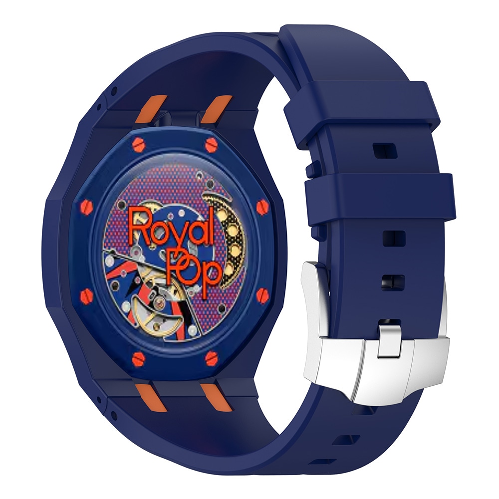 Silikonarmband och skyddskal till AP x Swatch Royal Pop Orenji Hachi