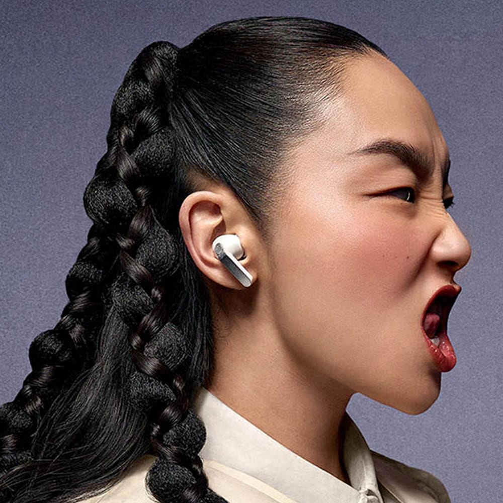 Samsung Galaxy Buds4 - Vit / True Wireless-hörlurar / Bluetooth-hörlurar med aktiv brusreducering