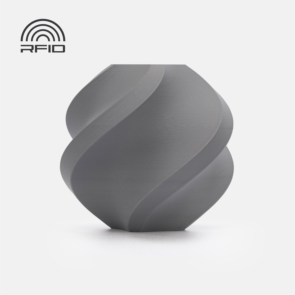 Bambu Lab PLA Matte filament 1,75 mm / 1 kg refill i Nardo Gray / matt PLA-filament med RFID