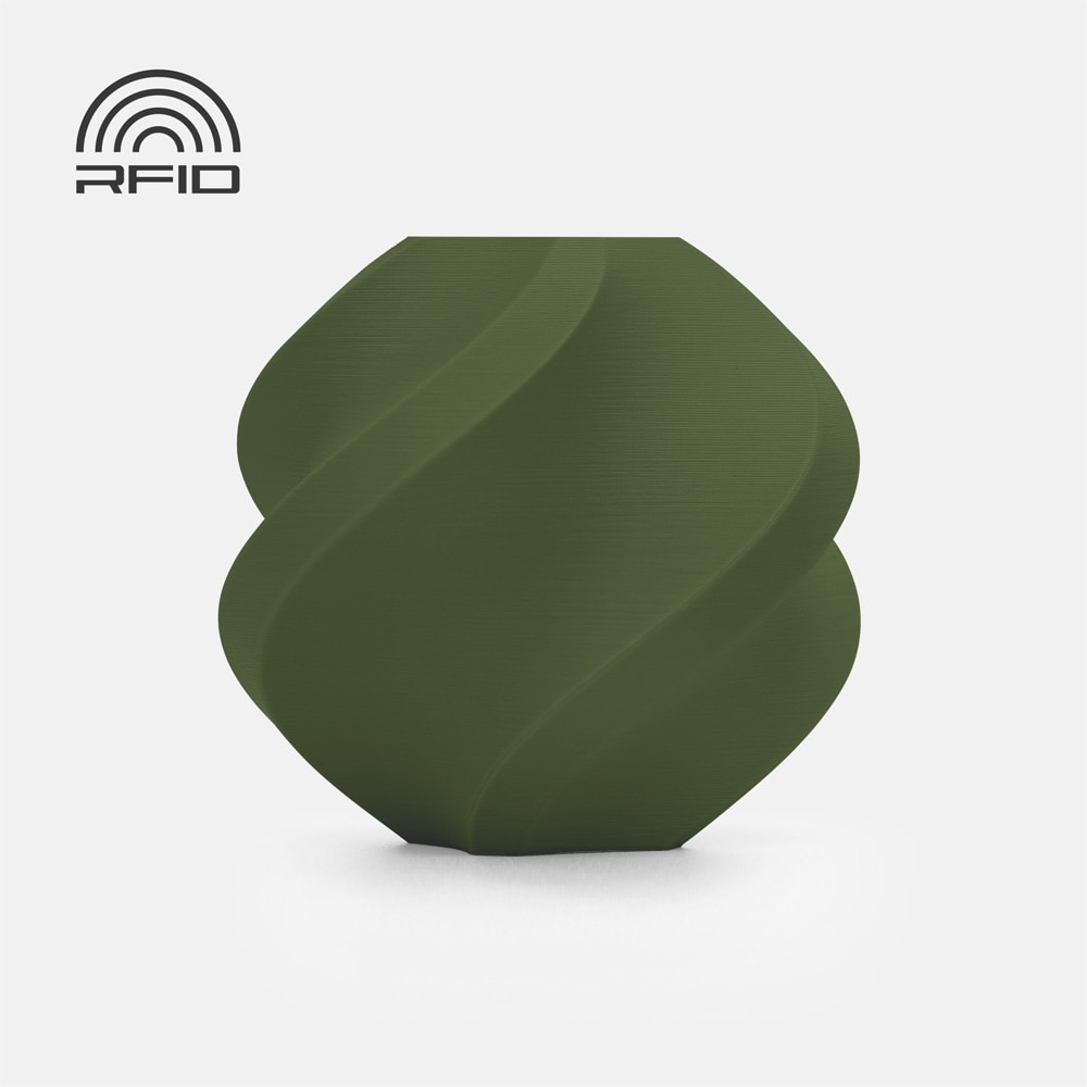 Bambu Lab PLA Matte-filament 1,75 mm / 1 kg refill Dark Green / matt PLA-filament med RFID