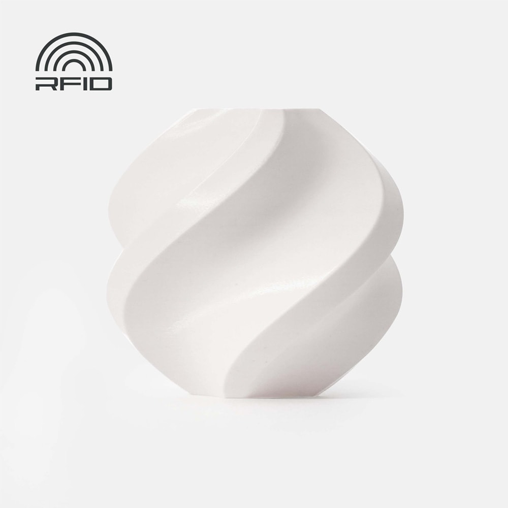 Bambu Lab PLA Basic-filament 1,75 mm / 1 kg spole Jade White / vitt PLA-filament med RFID