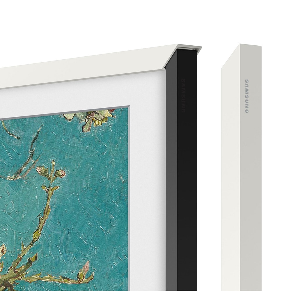 Samsung ram till The Frame 32" 2023 / utbytbar TV-ram i vitt / dekorativ ram till Samsung The Frame