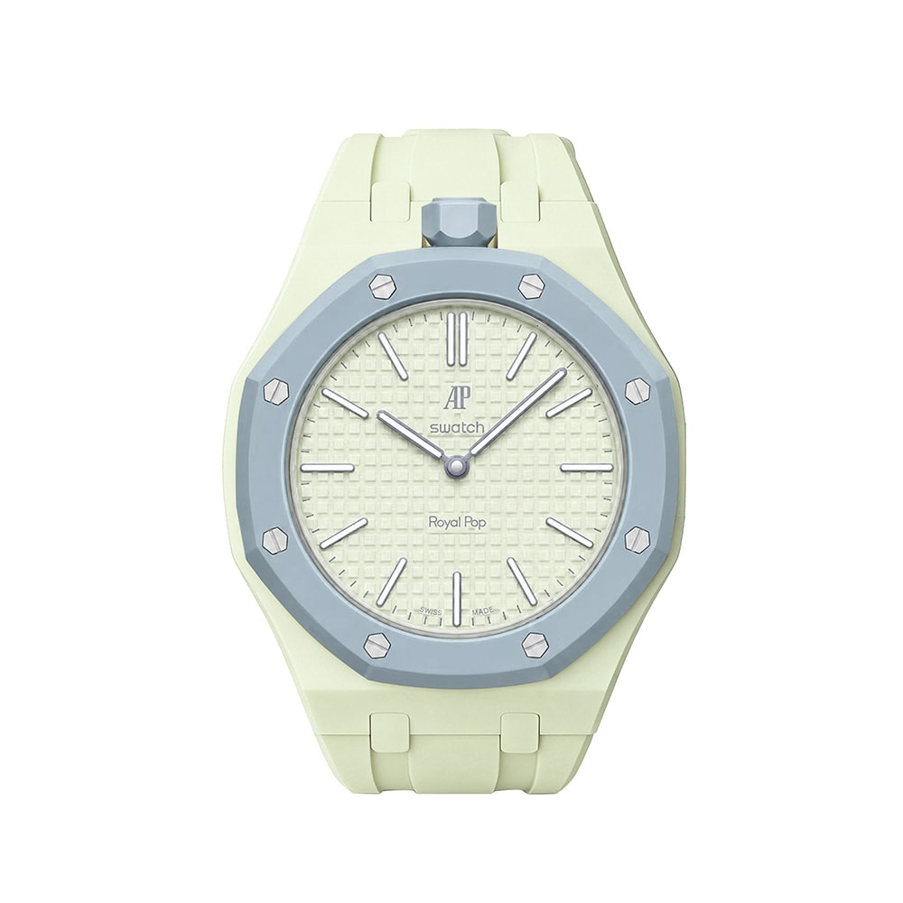 Silikonarmband och skyddskal till AP x Swatch Royal Pop 12 O'clock - Lime
