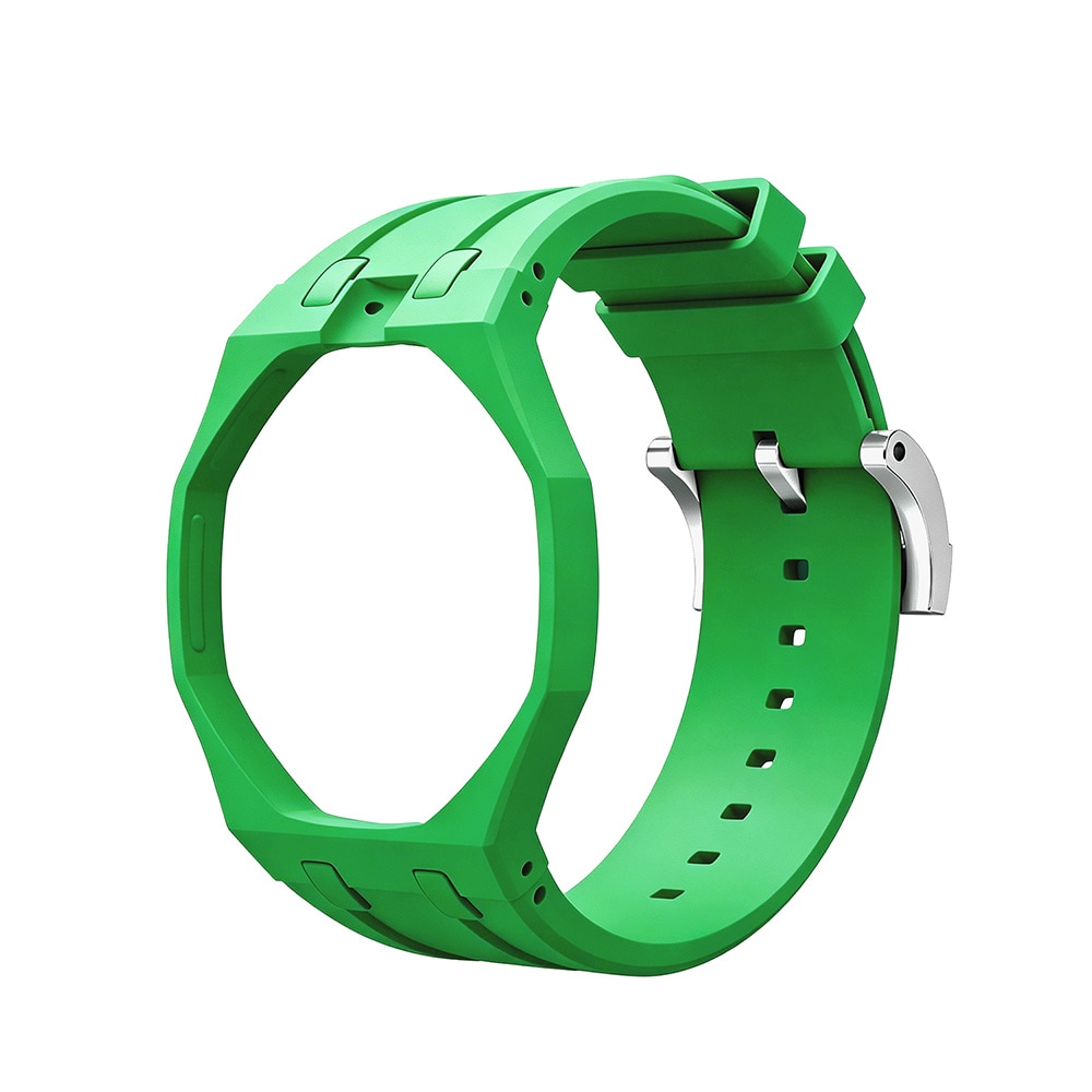 Silikonarmband och skyddskal till AP x Swatch Royal Pop 12 O'clock - Grön