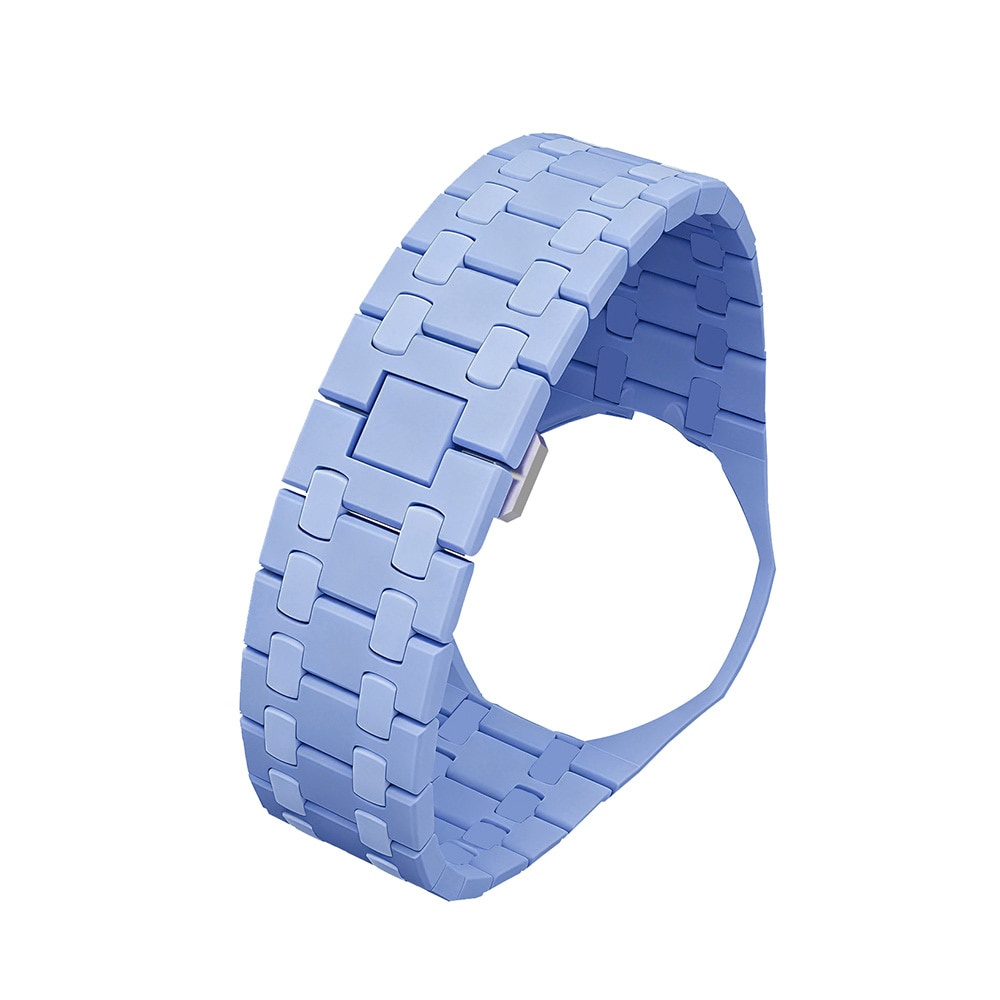 Biokeramiskt Armband och skyddskal till AP x Swatch Royal Pop 3 O'clock - Ljusblå
