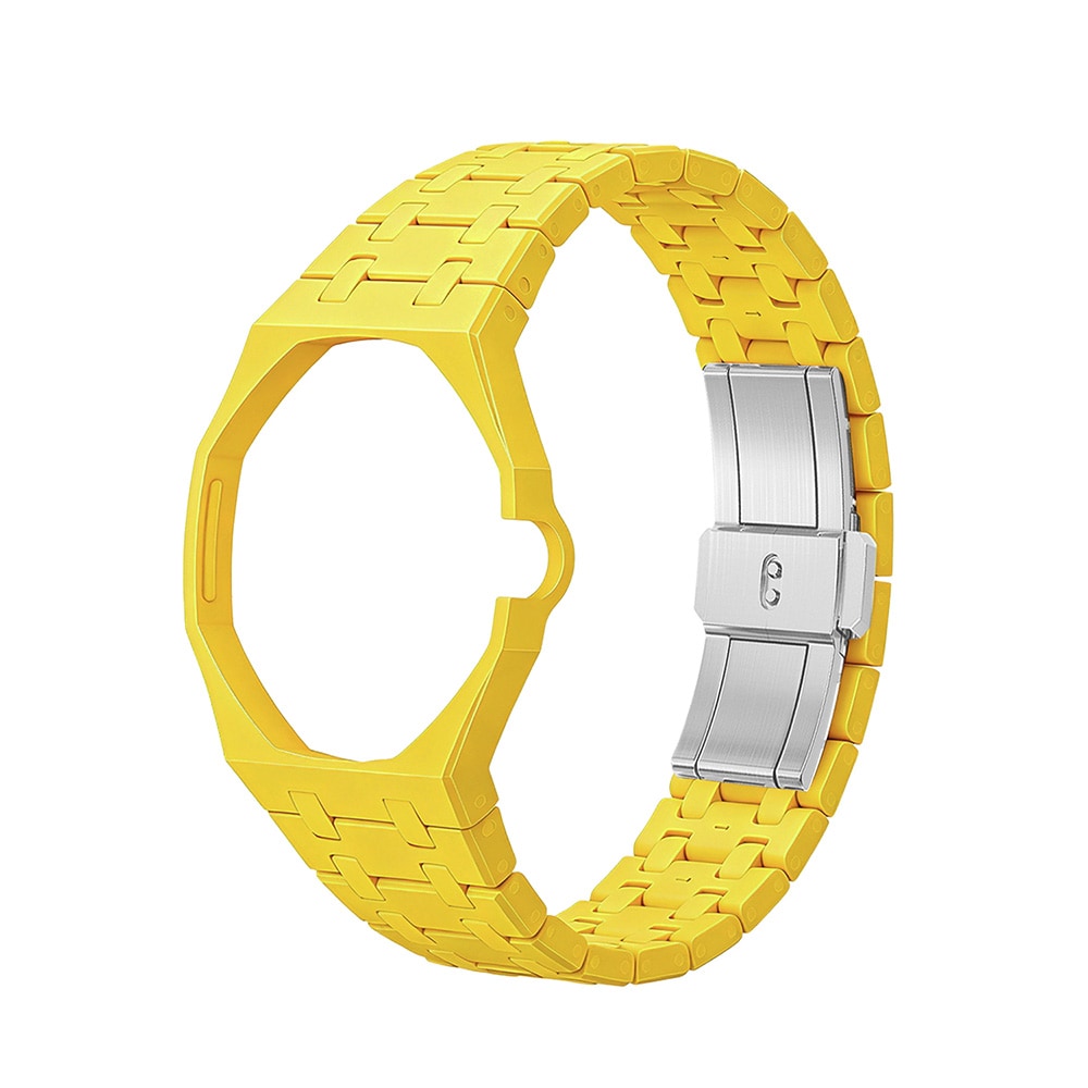 Biokeramiskt Armband och skyddskal till AP x Swatch Royal Pop 3 O'clock - Gul
