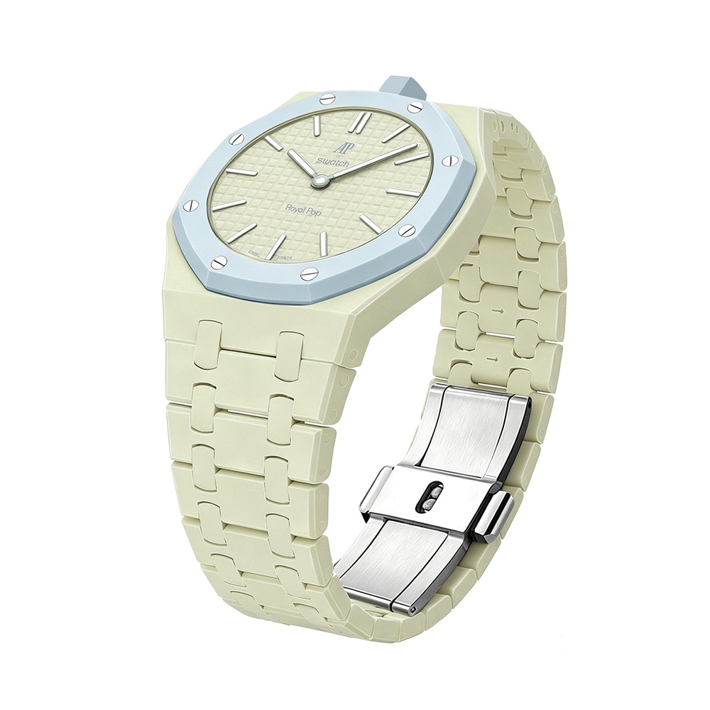 Biokeramiskt Armband och skyddskal till AP x Swatch Royal Pop 12 O'clock - Lime