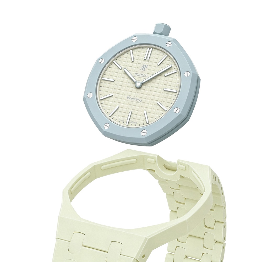 Biokeramiskt Armband och skyddskal till AP x Swatch Royal Pop 12 O'clock - Lime