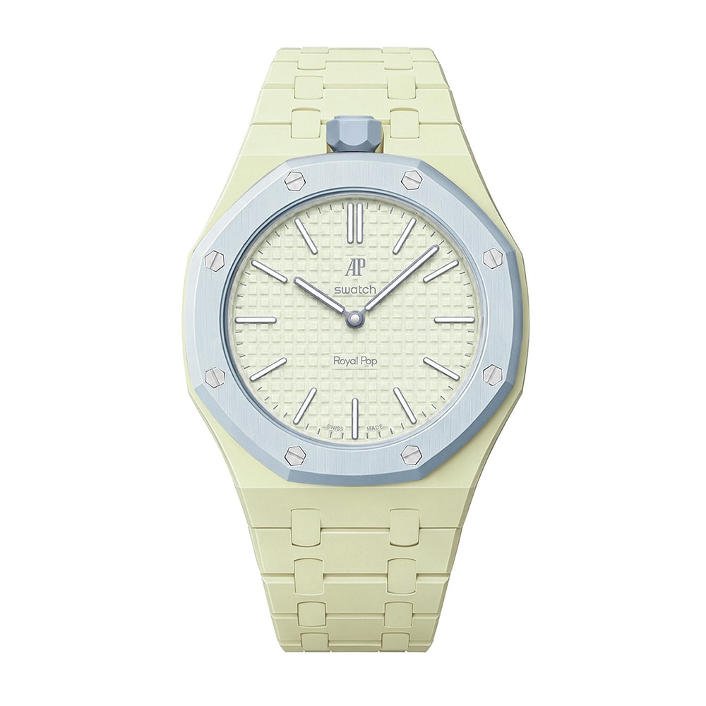Biokeramiskt Armband och skyddskal till AP x Swatch Royal Pop 12 O'clock - Lime