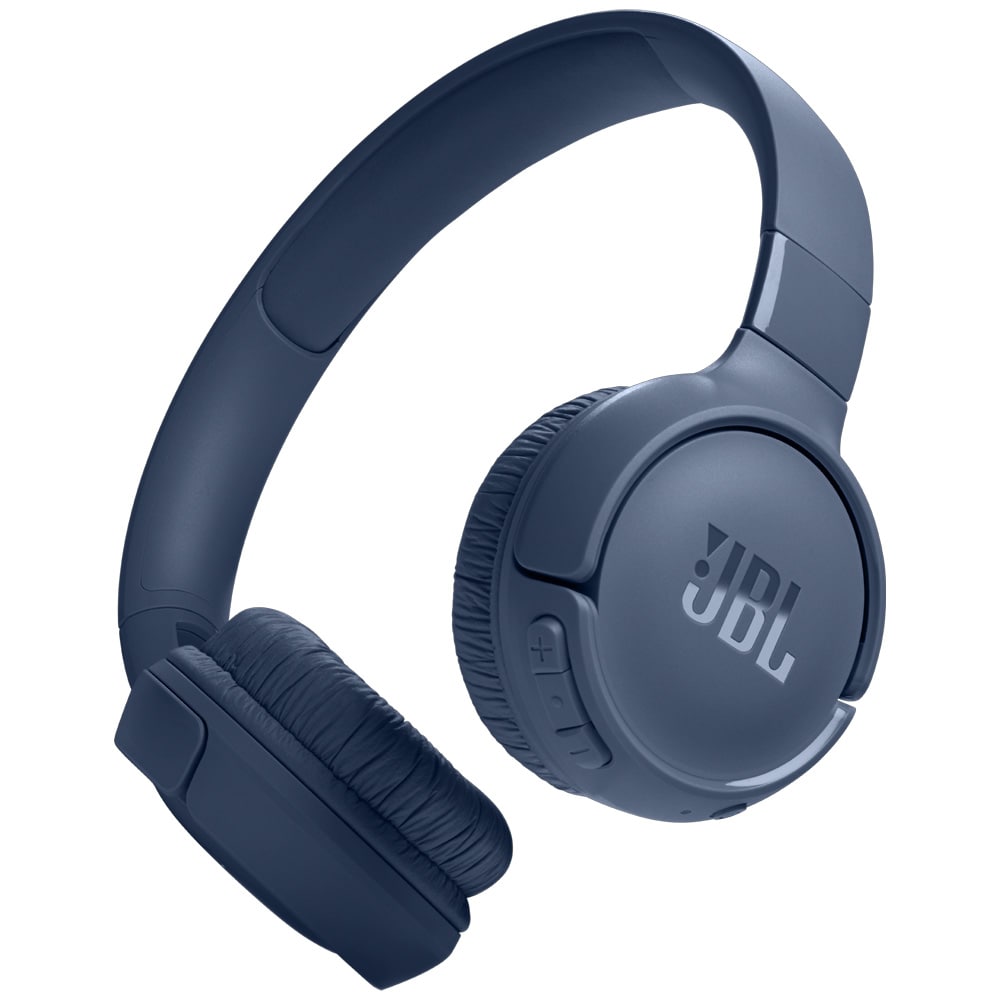 JBL Tune 520BT Bluetooth-Hörlurar JBLT520BTBLU - Blå / Trådlösa on-ear-hörlurar
