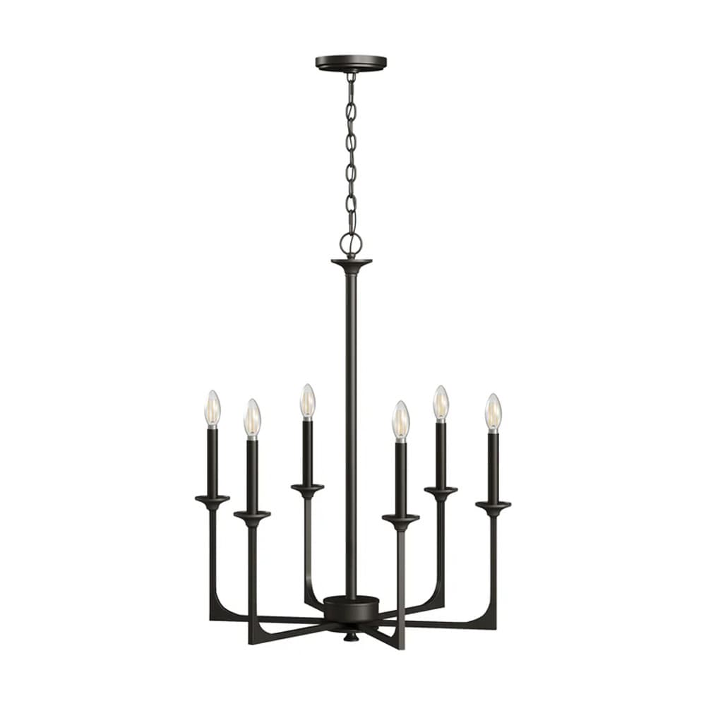Taklampa Chandelier - Svart / Modern takkrona för inomhusbruk / Hängande takarmatur