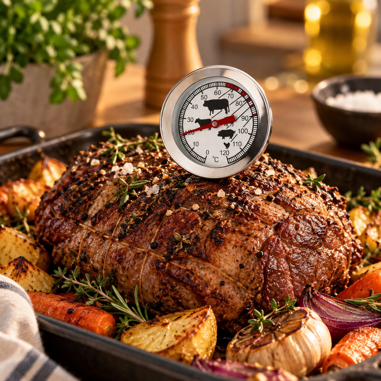 Kødtermometer / stegetermometer / ovntermometer til kød / grilltermometer til madlavning